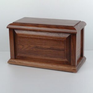 Contemporary Solid Wood Urn