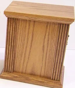 Classic Solid Wood Urn - Light
